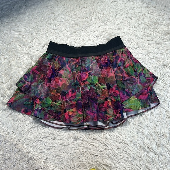 Lululemon Court Rival High-Rise Skirt Vivid Floral Tone Multi - Picture 1 of 8